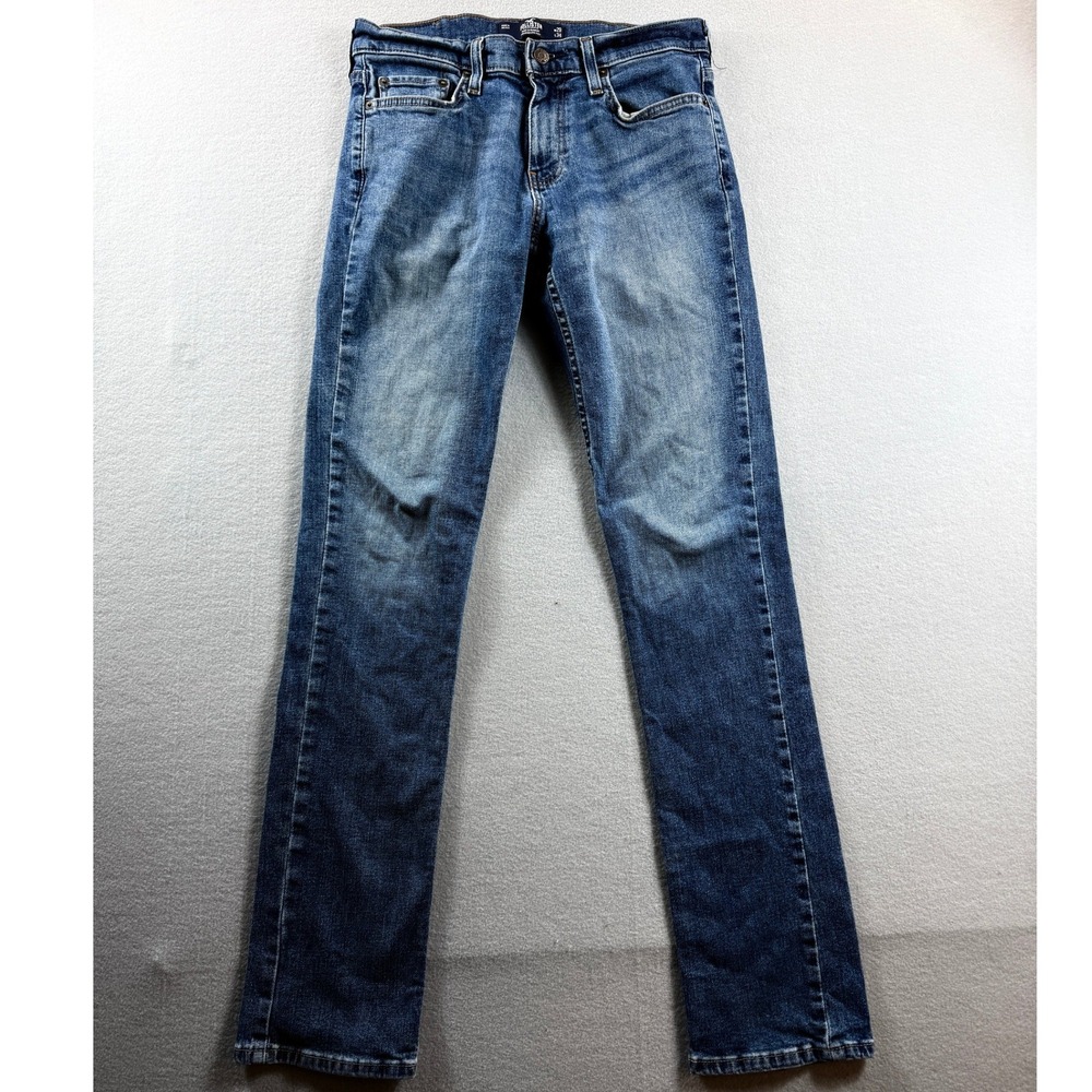 Hollister Slim Straight Jeans Mens 29 Blue Epic Flex Denim 30x33